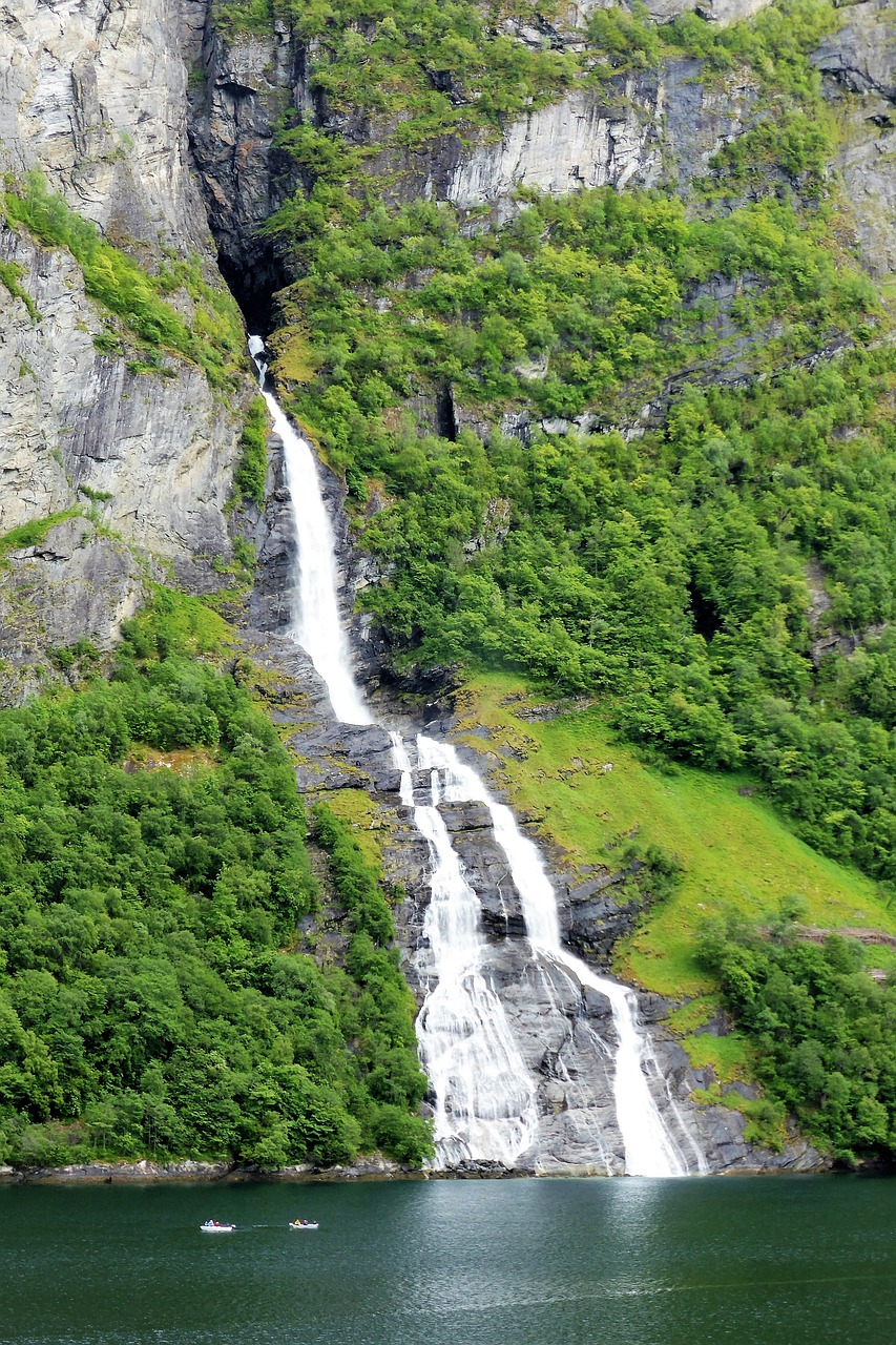 waterfall water landscape free photo