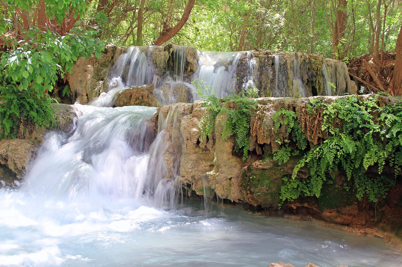 waterfall water arizona free photo