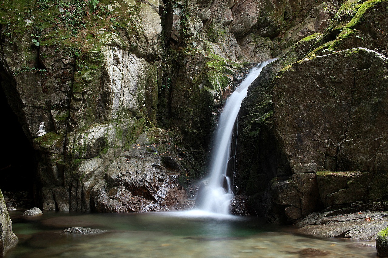 waterfall water environment free photo