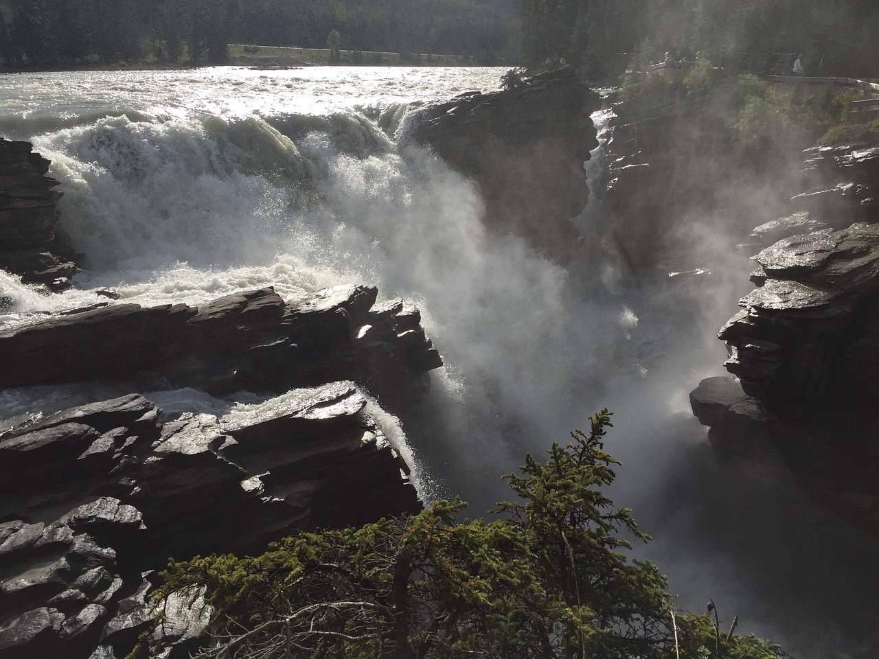 waterfall canada nature free photo