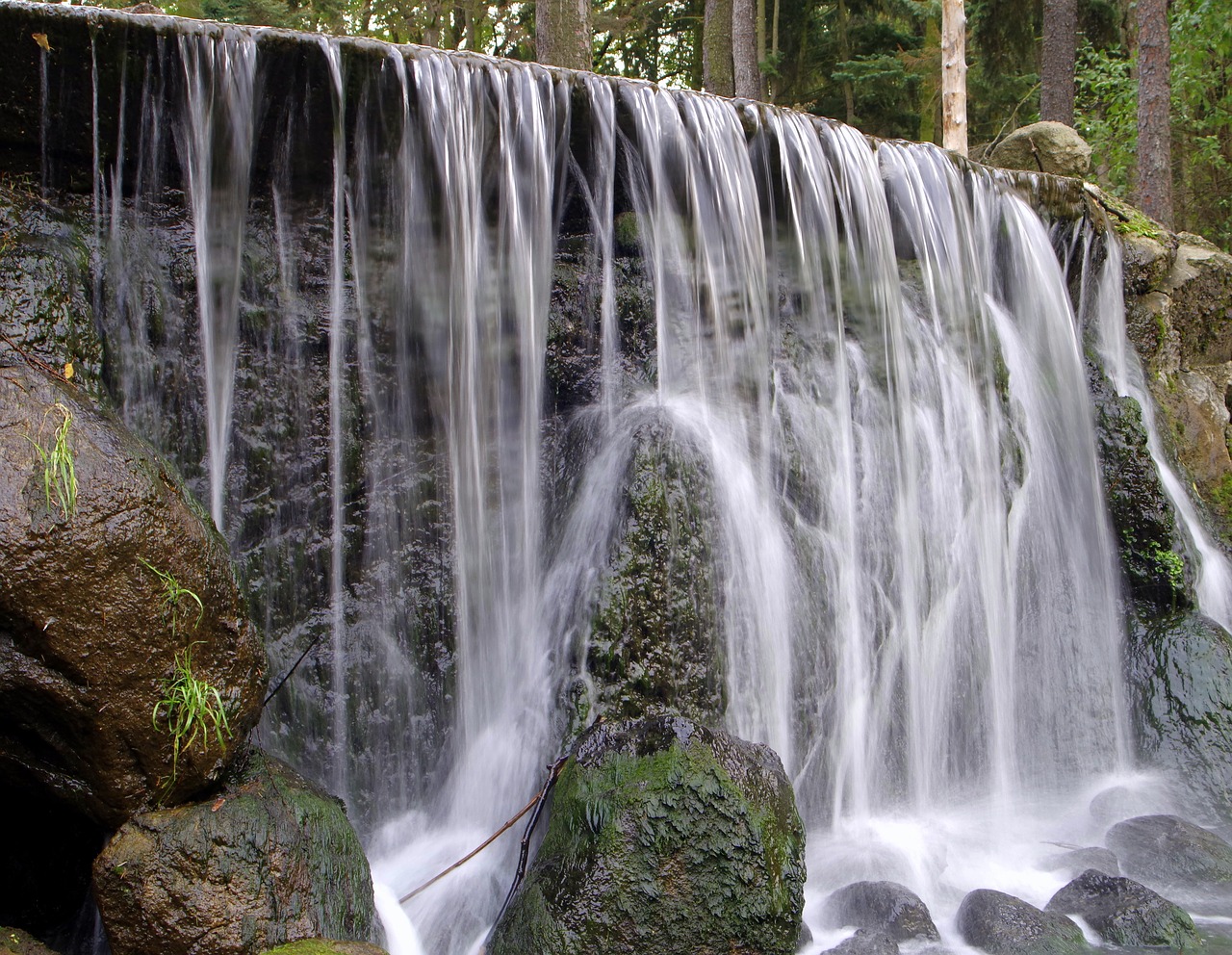 waterfall water source free photo