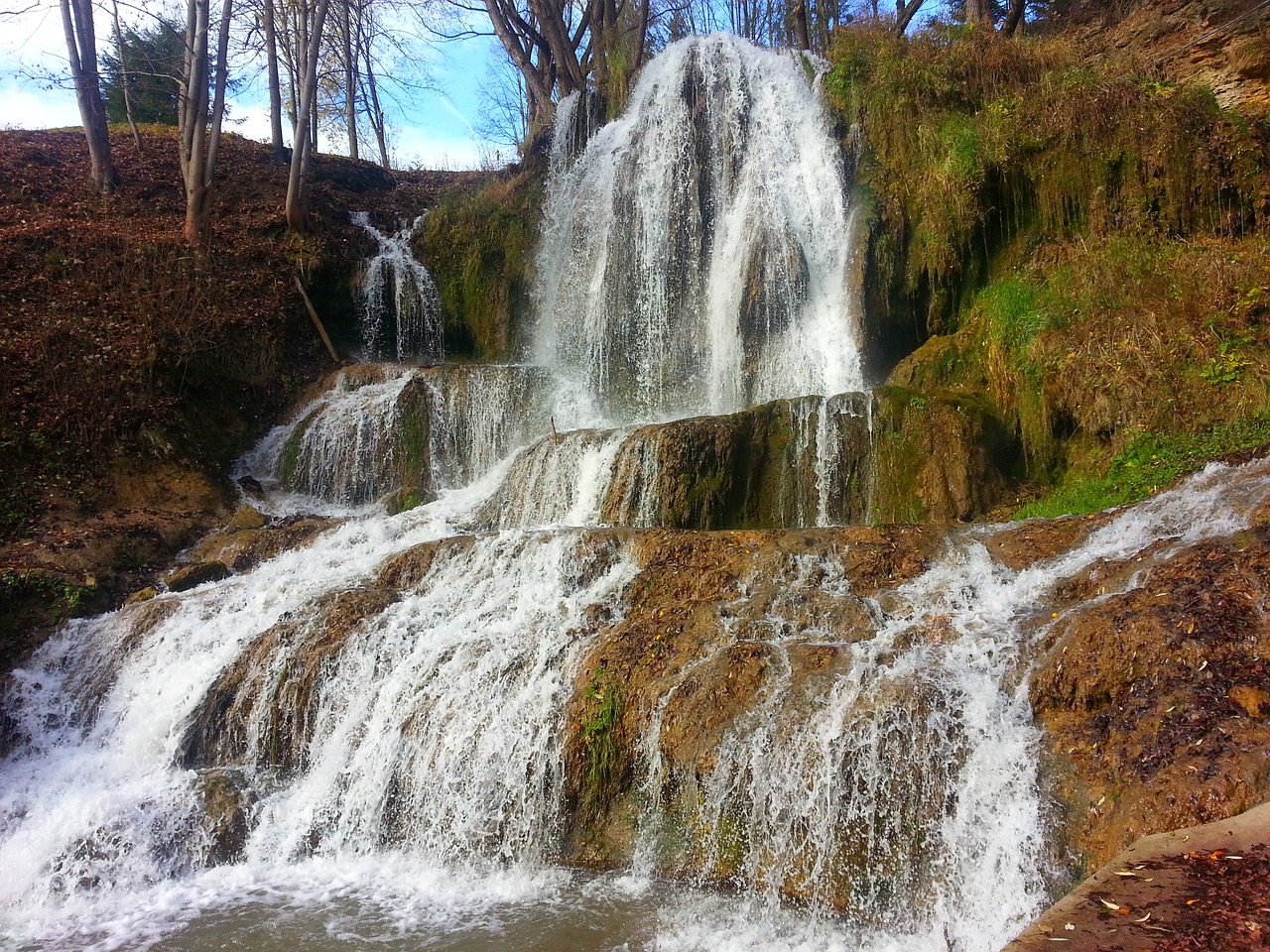 waterfall slovakia mountain free photo