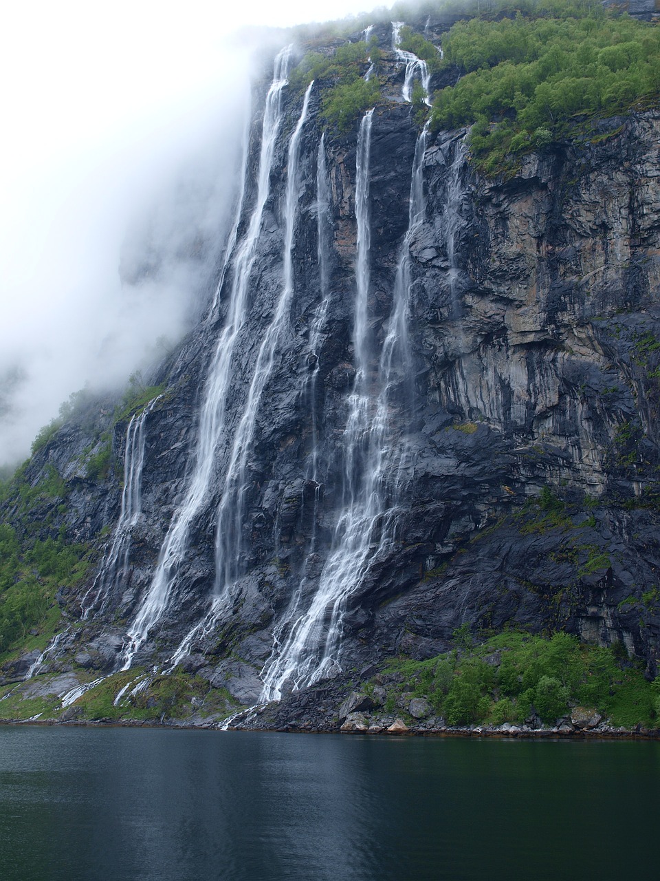 waterfall norway scandinavia free photo