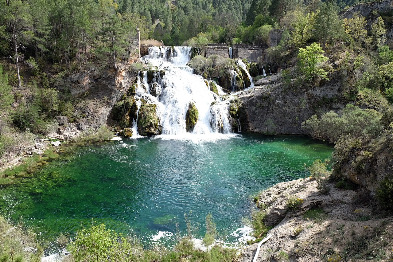 waterfall lake water free photo