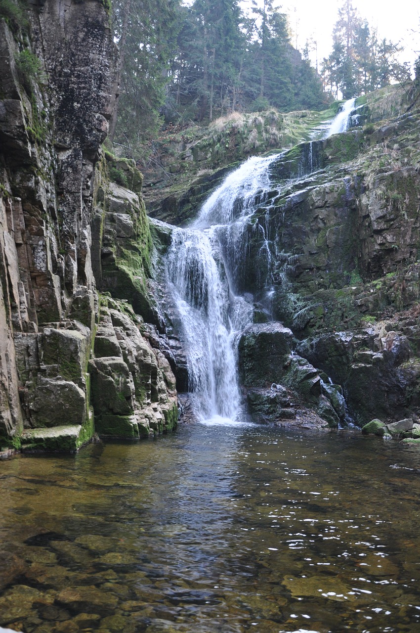 waterfall kamieńczyk szklarska poręba free photo