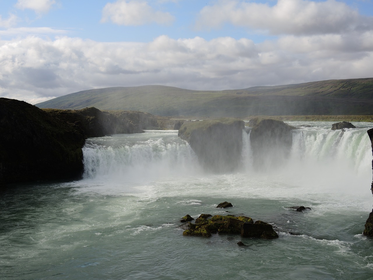 waterfall iceland nature free photo