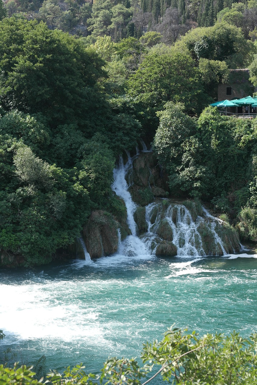 waterfall krka holidays free photo