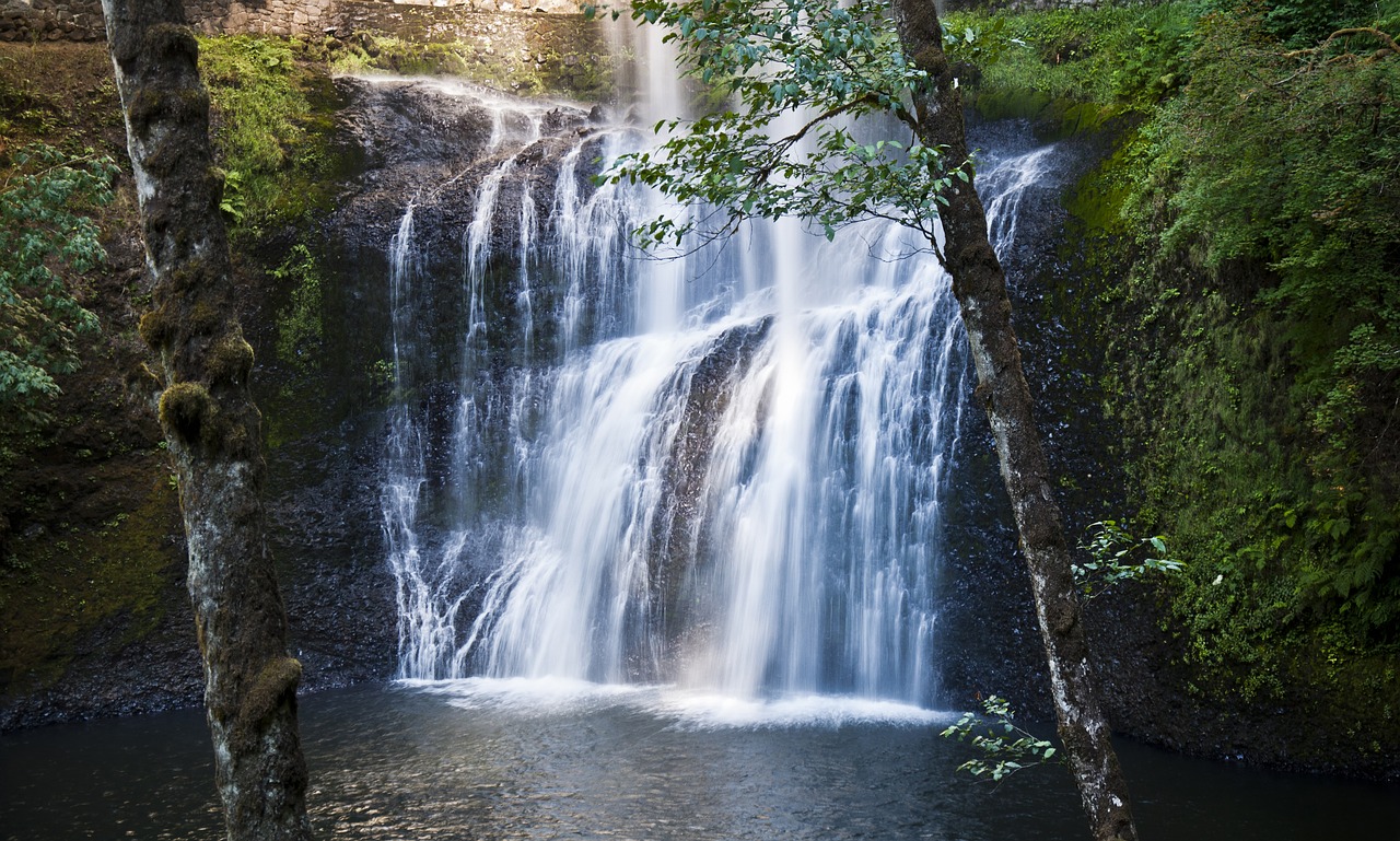 waterfall water landscape free photo