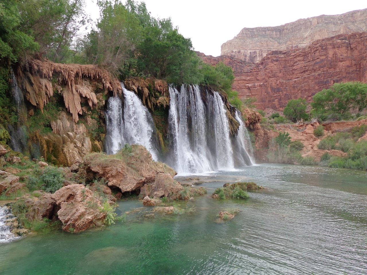 waterfall grand canyon nature free photo