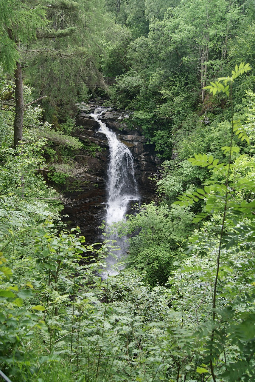 waterfall scotland nature free photo