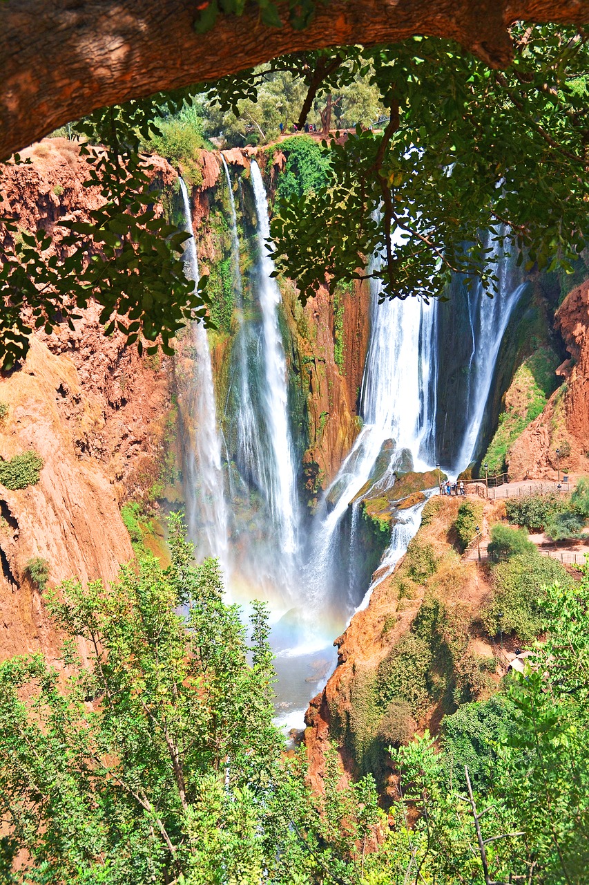 waterfall ouzoud falls free photo
