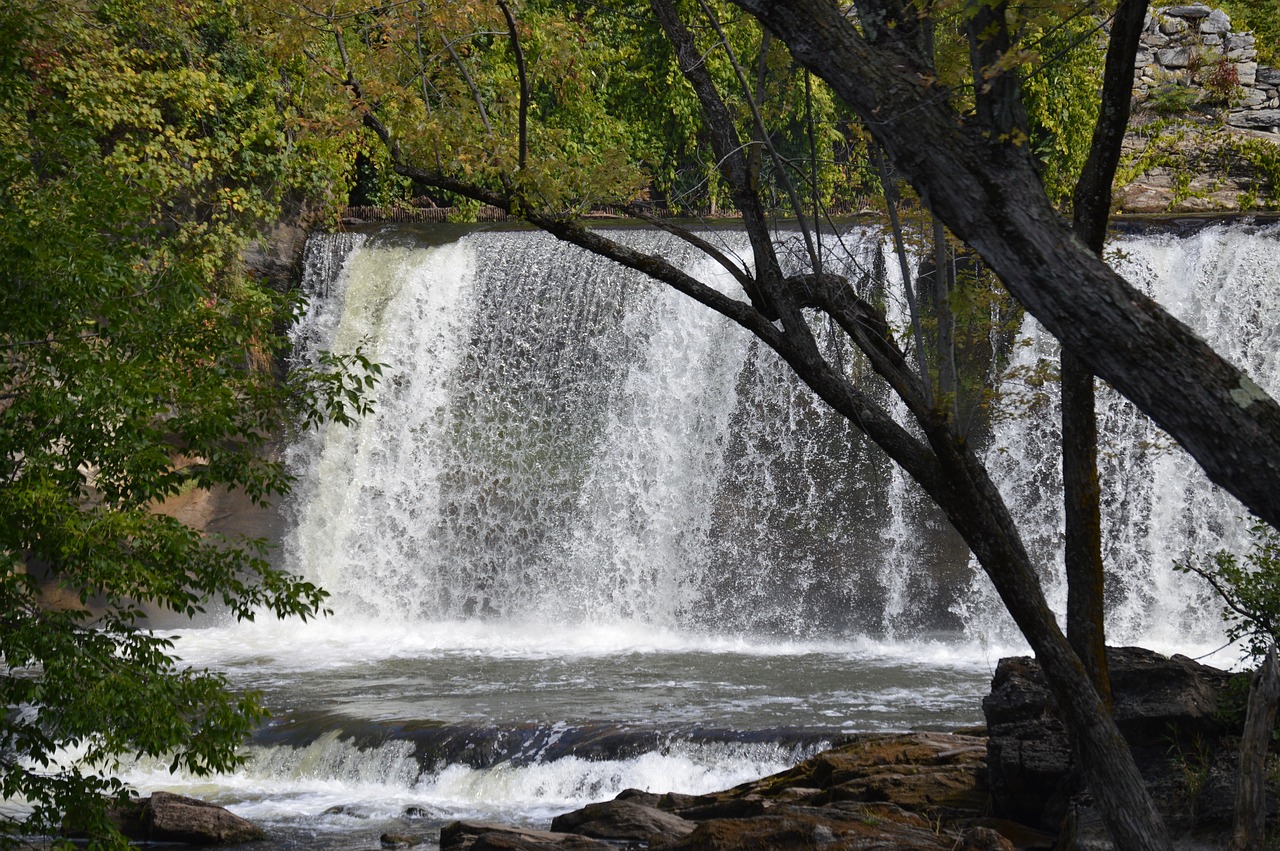 waterfall river water free photo