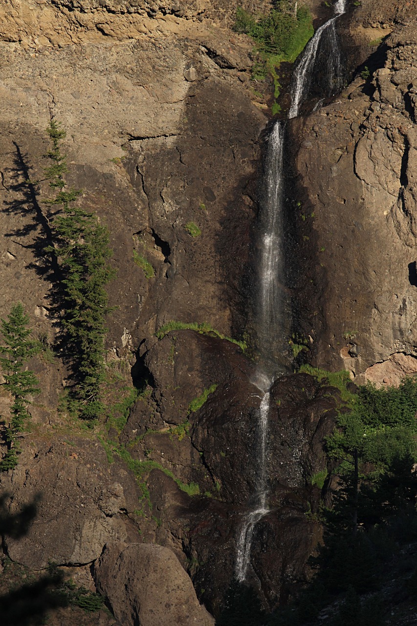 waterfall barronette peak landscape free photo