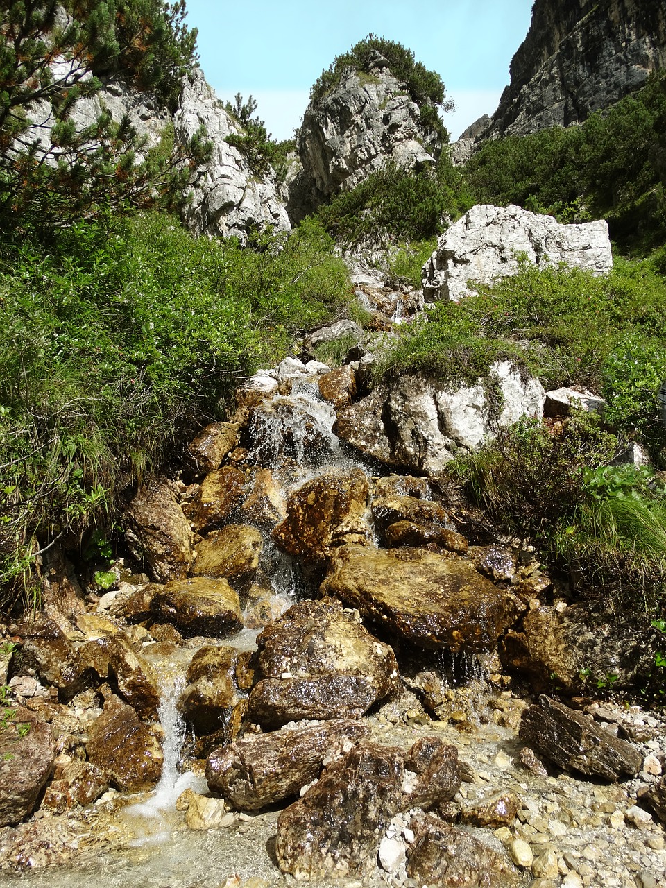 waterfall water mountain free photo