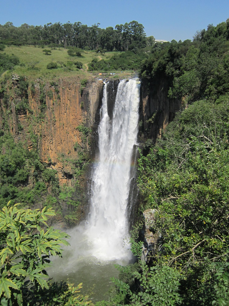 waterfall nature south africa free photo