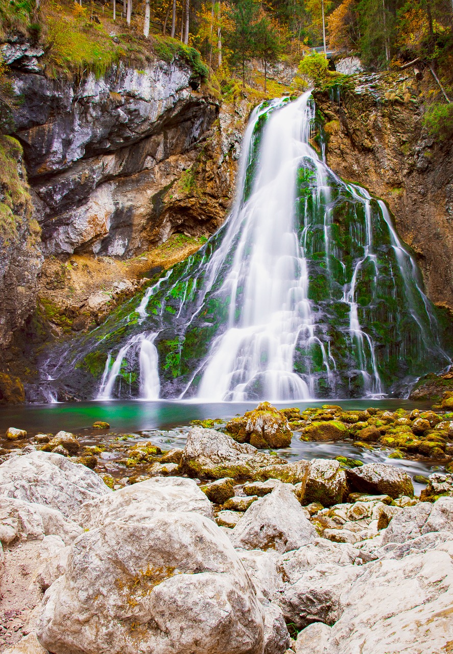 waterfall golling salzburg free photo