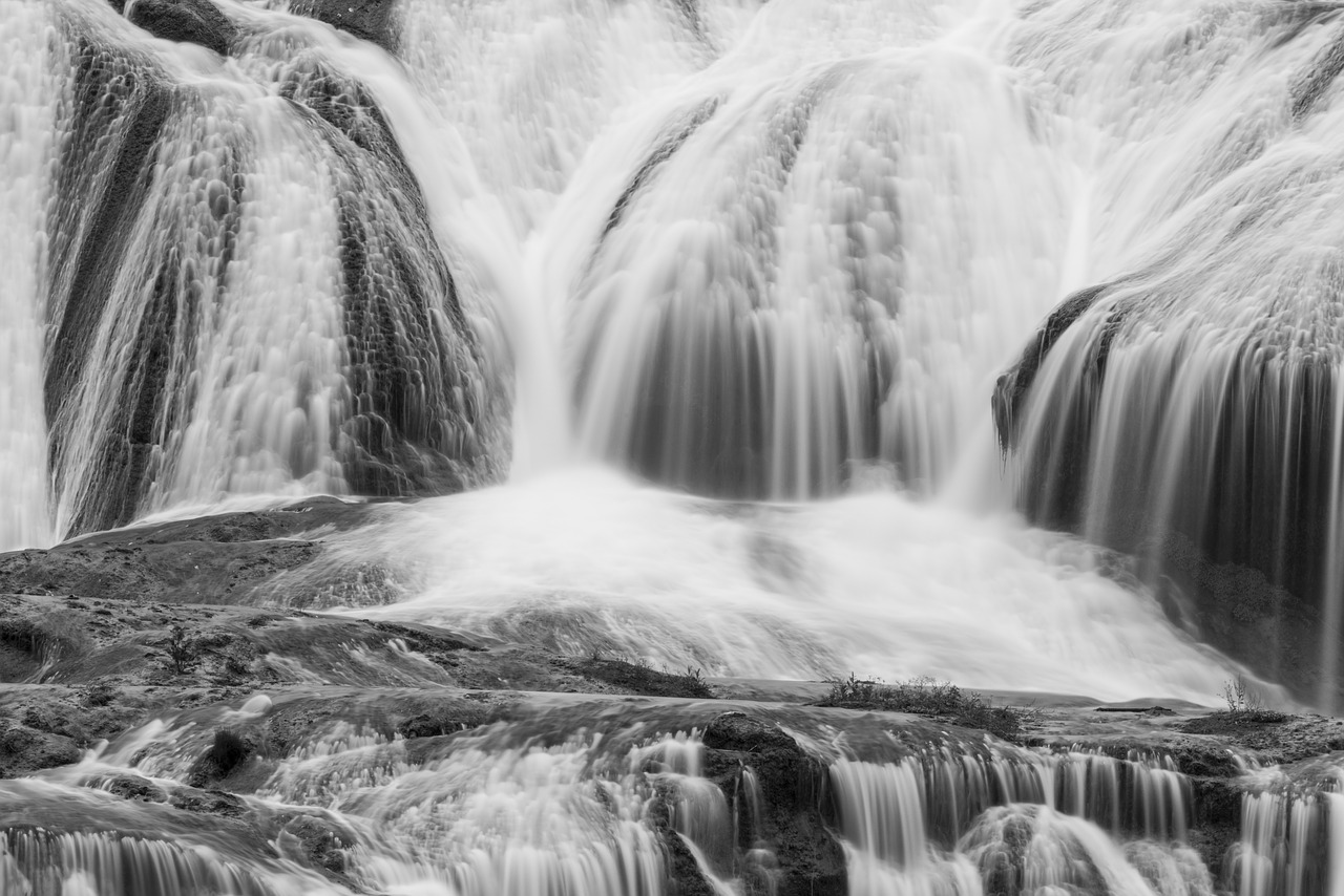 waterfall ripple silky free photo