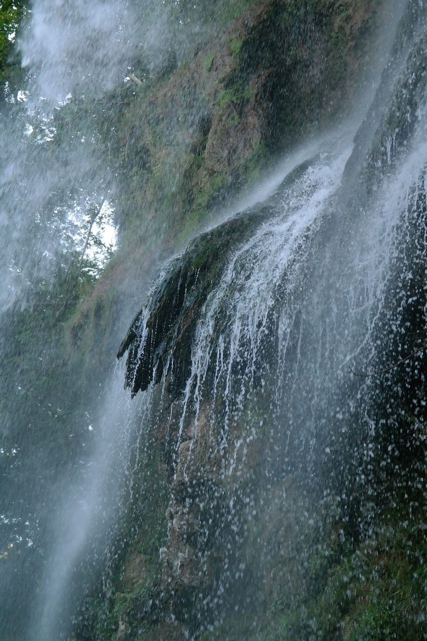 waterfall urach waterfall water veil free photo