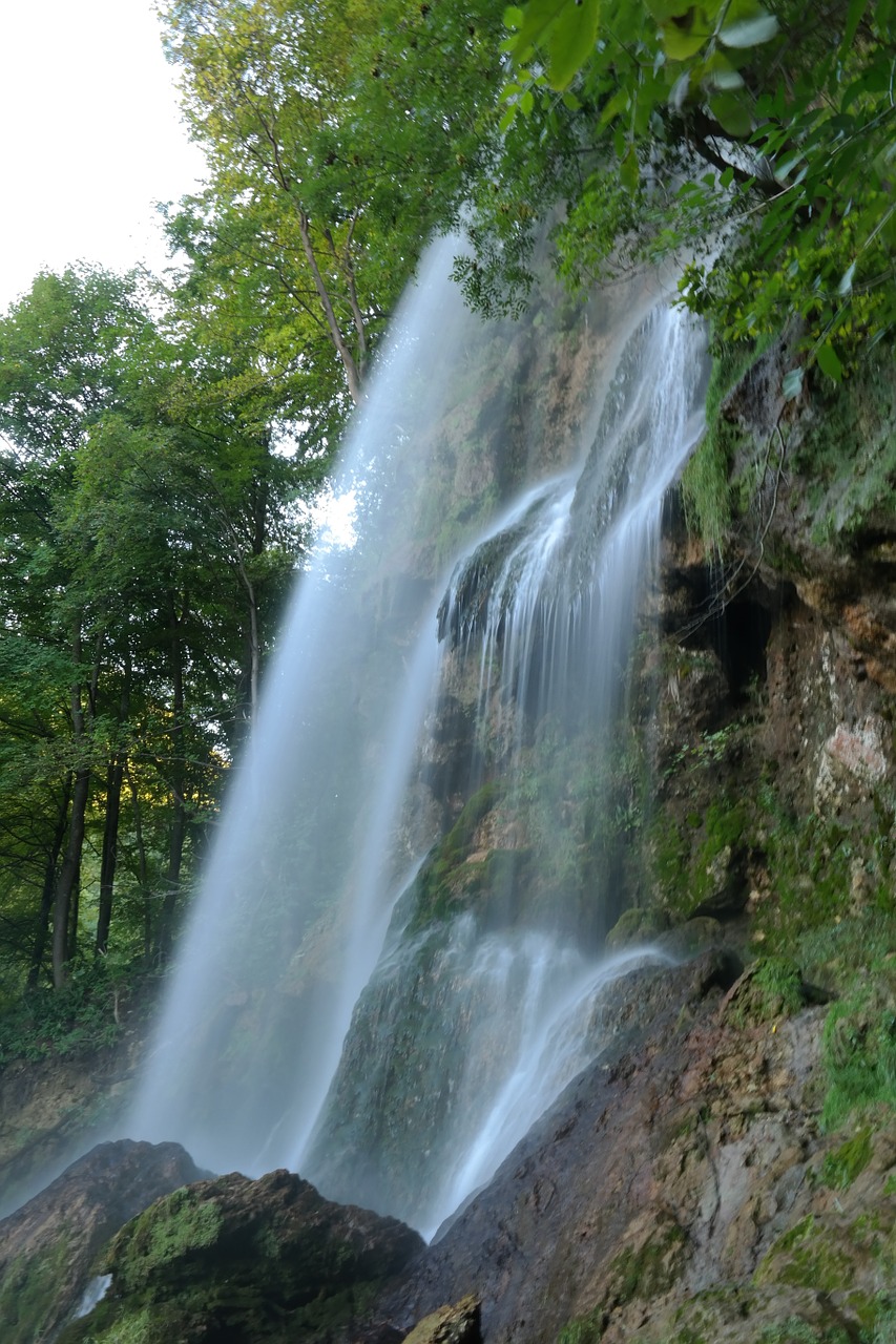 waterfall urach waterfall long exposure free photo