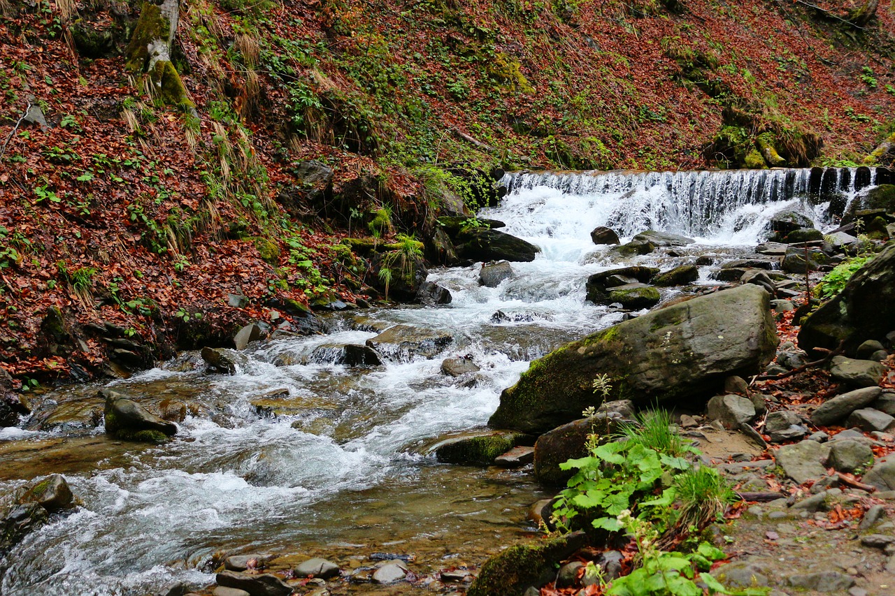 waterfall water carpathians free photo