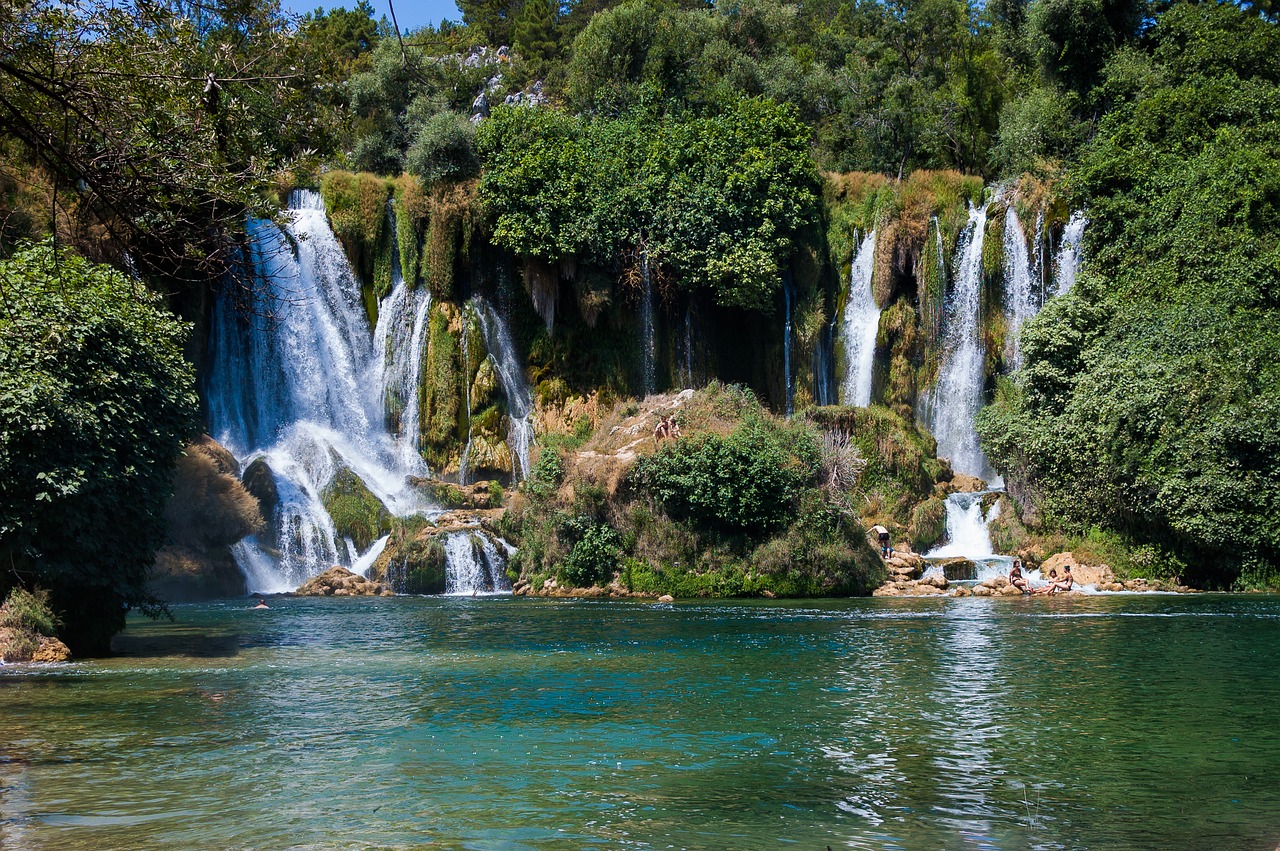 waterfall water kravice free photo