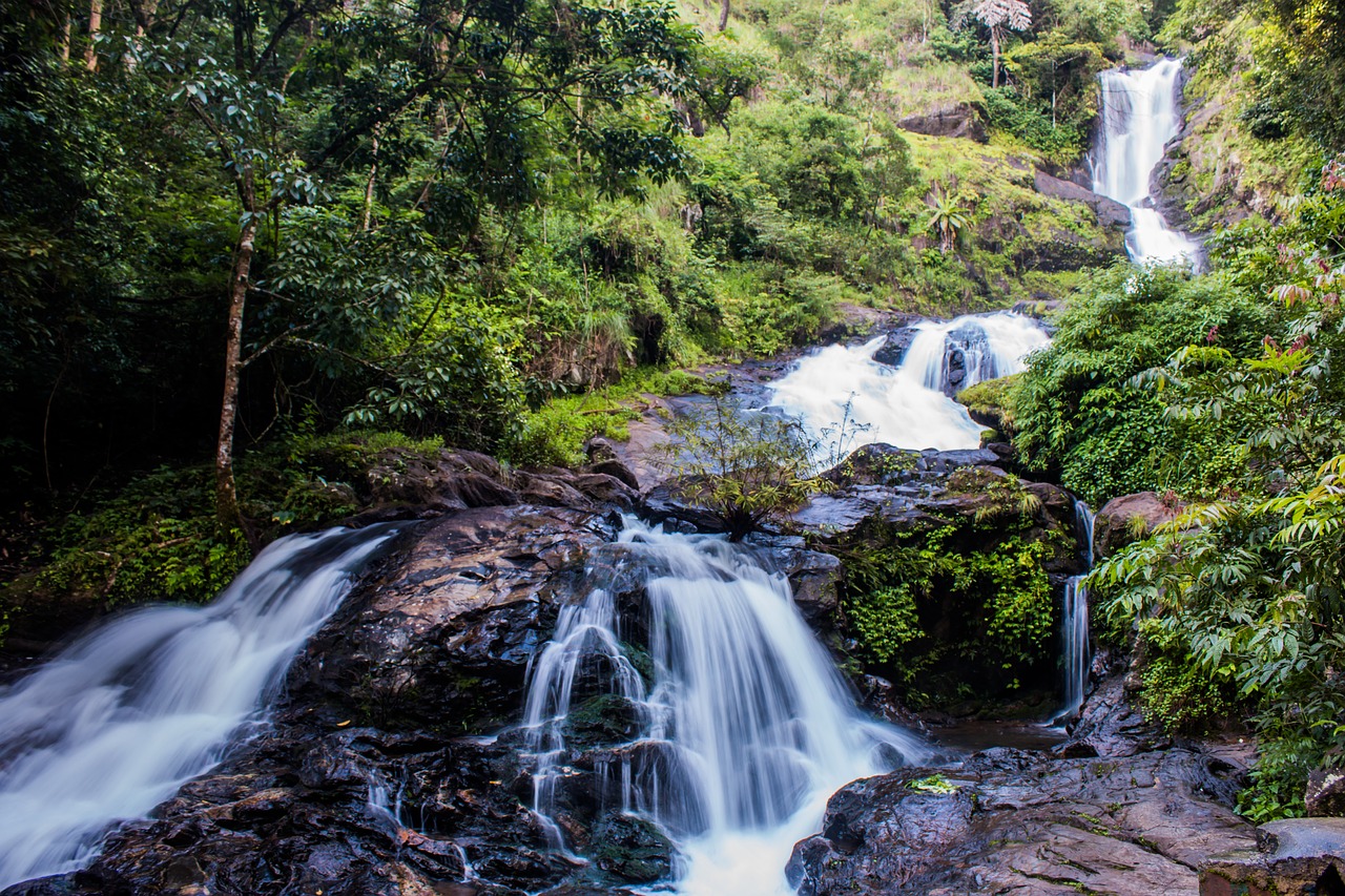 waterfall water scene free photo