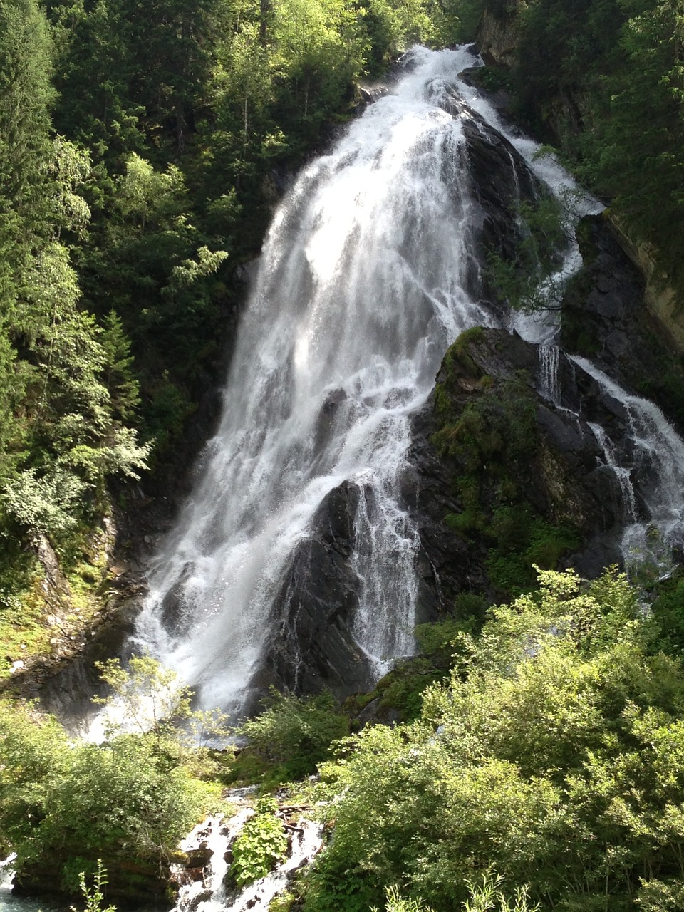 waterfall grossglockner austria free photo