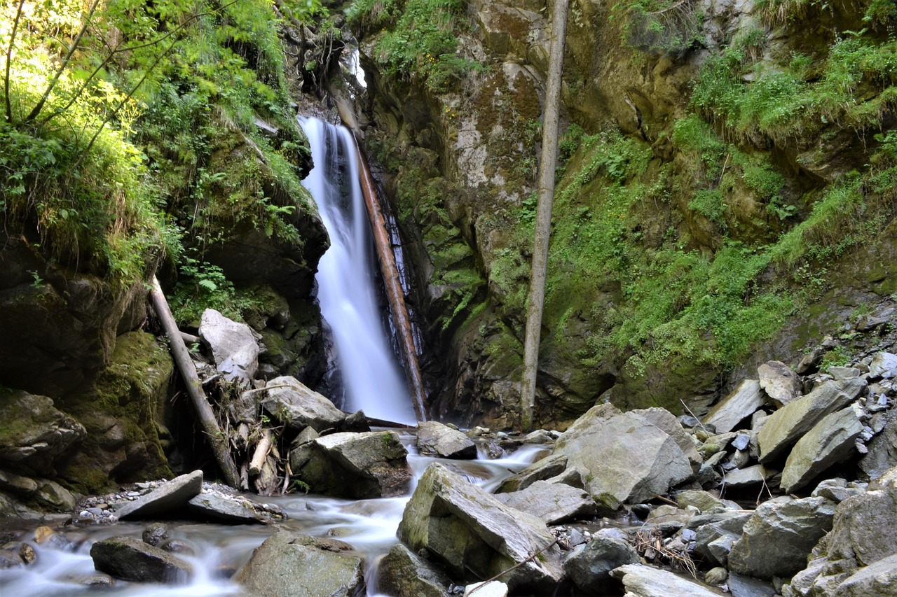 waterfall nature austria free photo