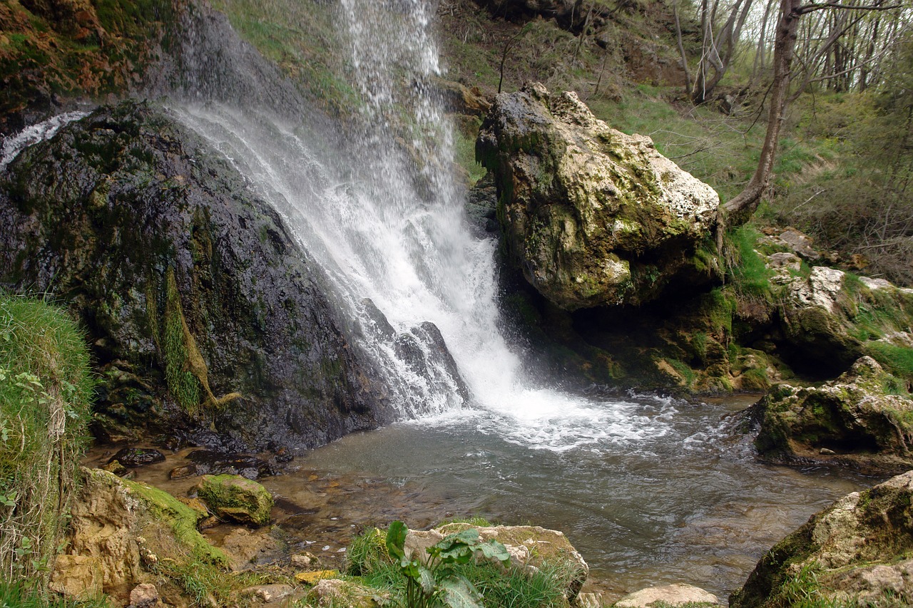 waterfall water mountain free photo