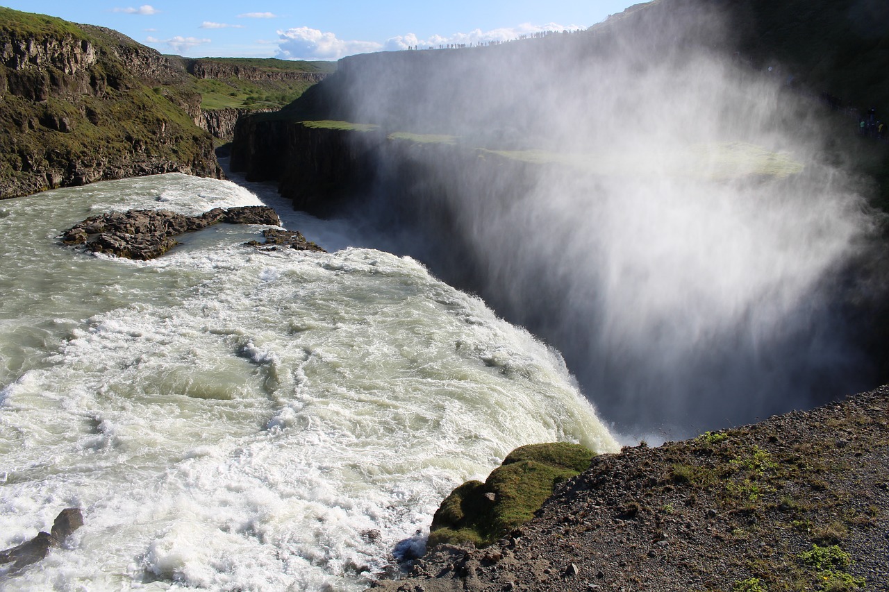 waterfall gorge rock free photo