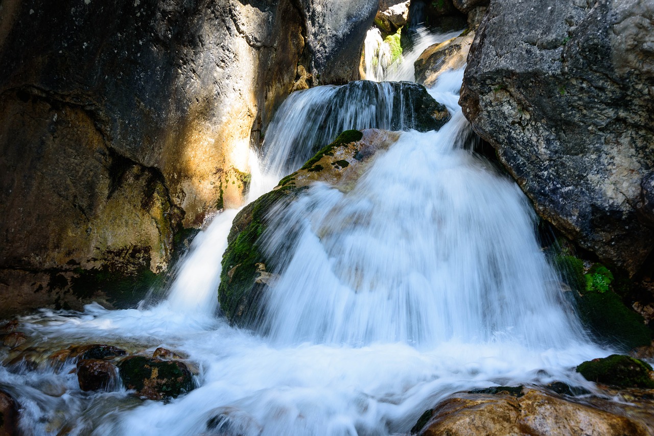 waterfall torrent alpine free photo