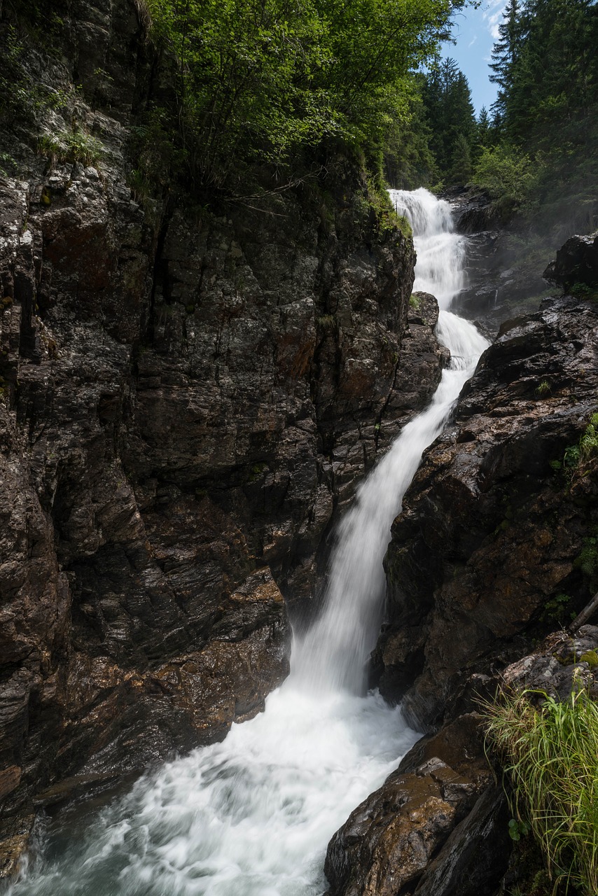 waterfall torrent alpine free photo