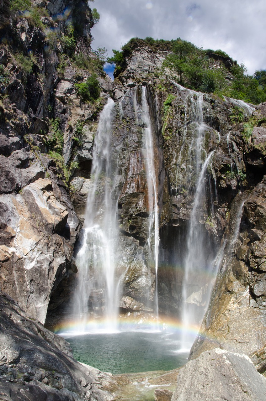 waterfall river landscape free photo