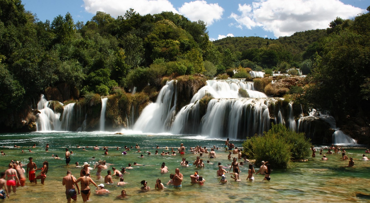 waterfall croatia krka free photo