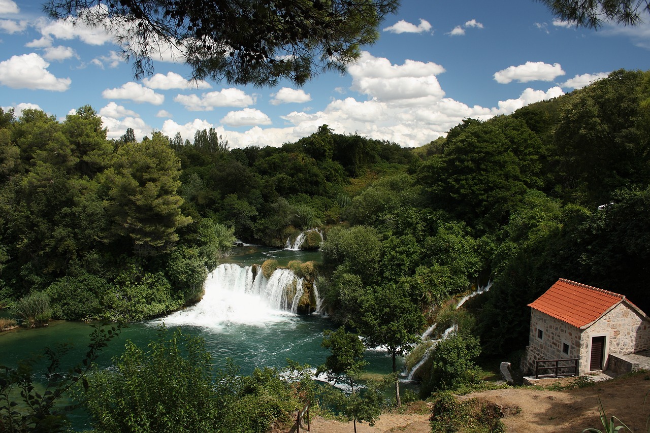 waterfall croatia krka free photo