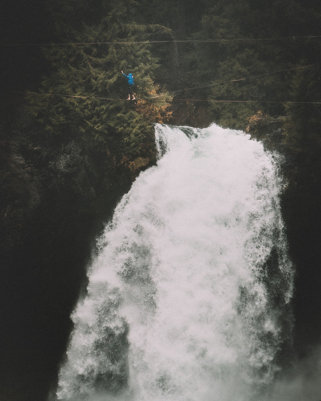 waterfall nature green free photo