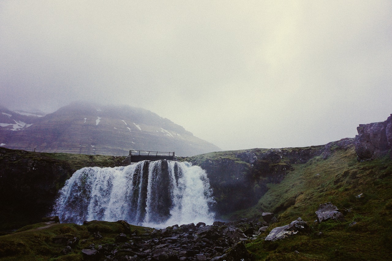 waterfall nature rocks free photo