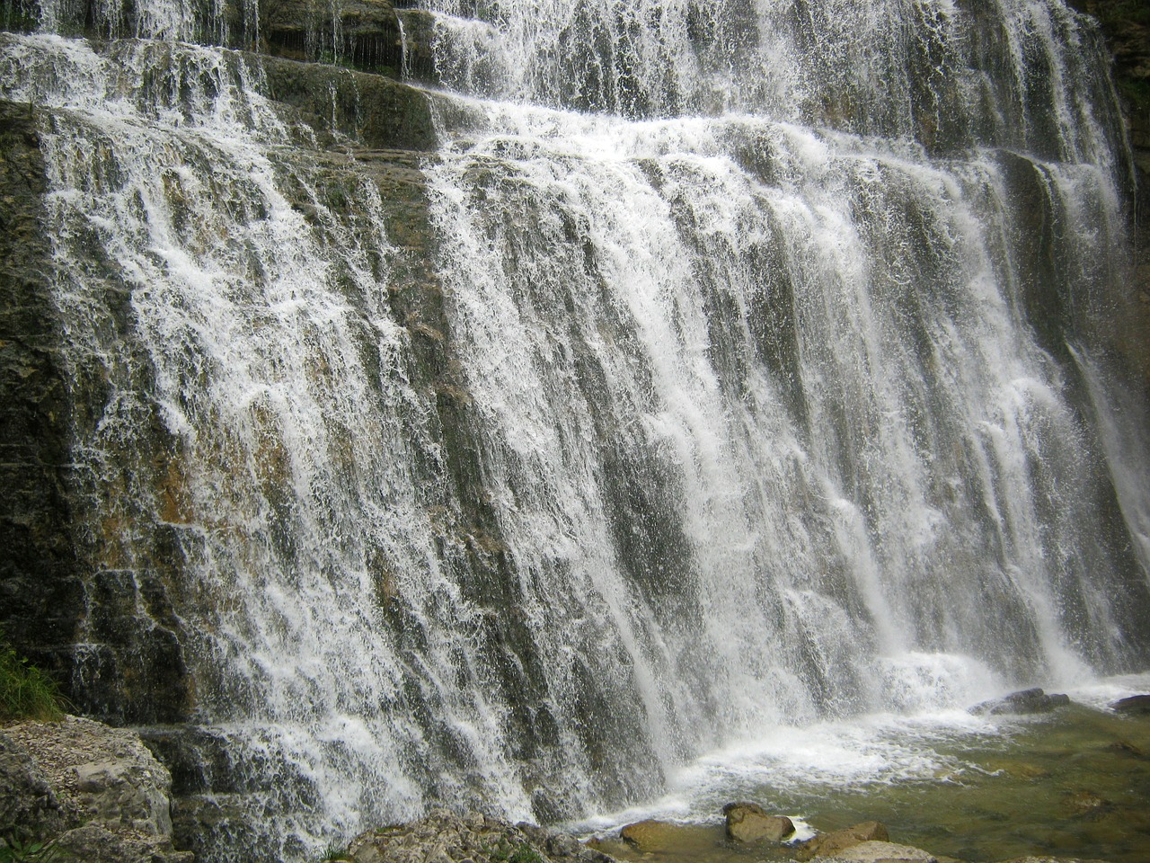 waterfall large strong free photo