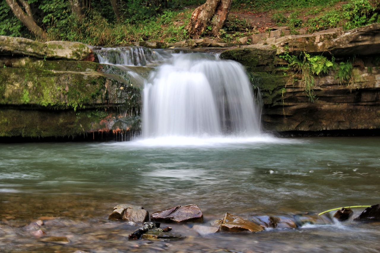 waterfall water river free photo