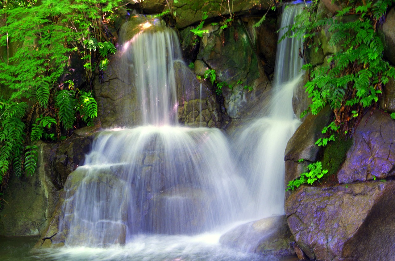 waterfall japan river free photo