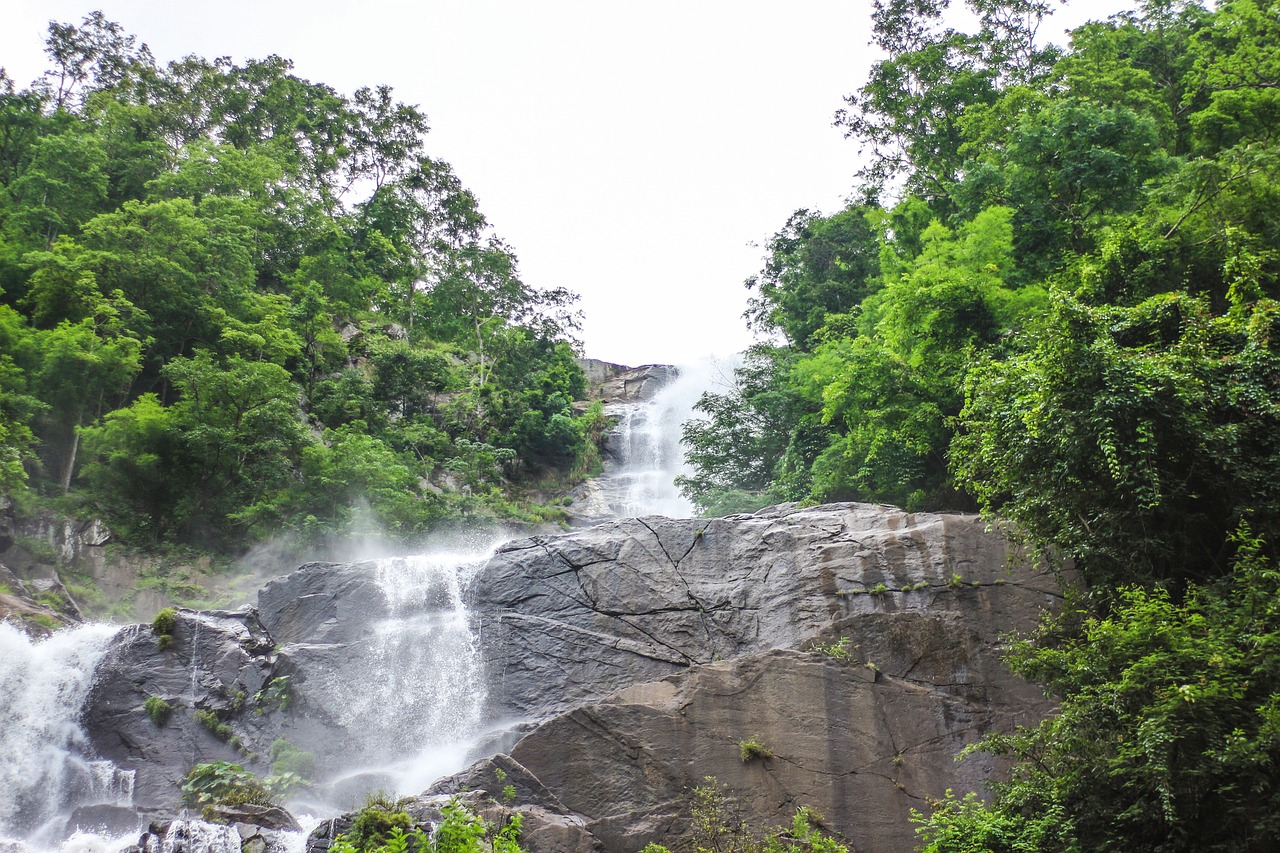 waterfall water mountain free photo