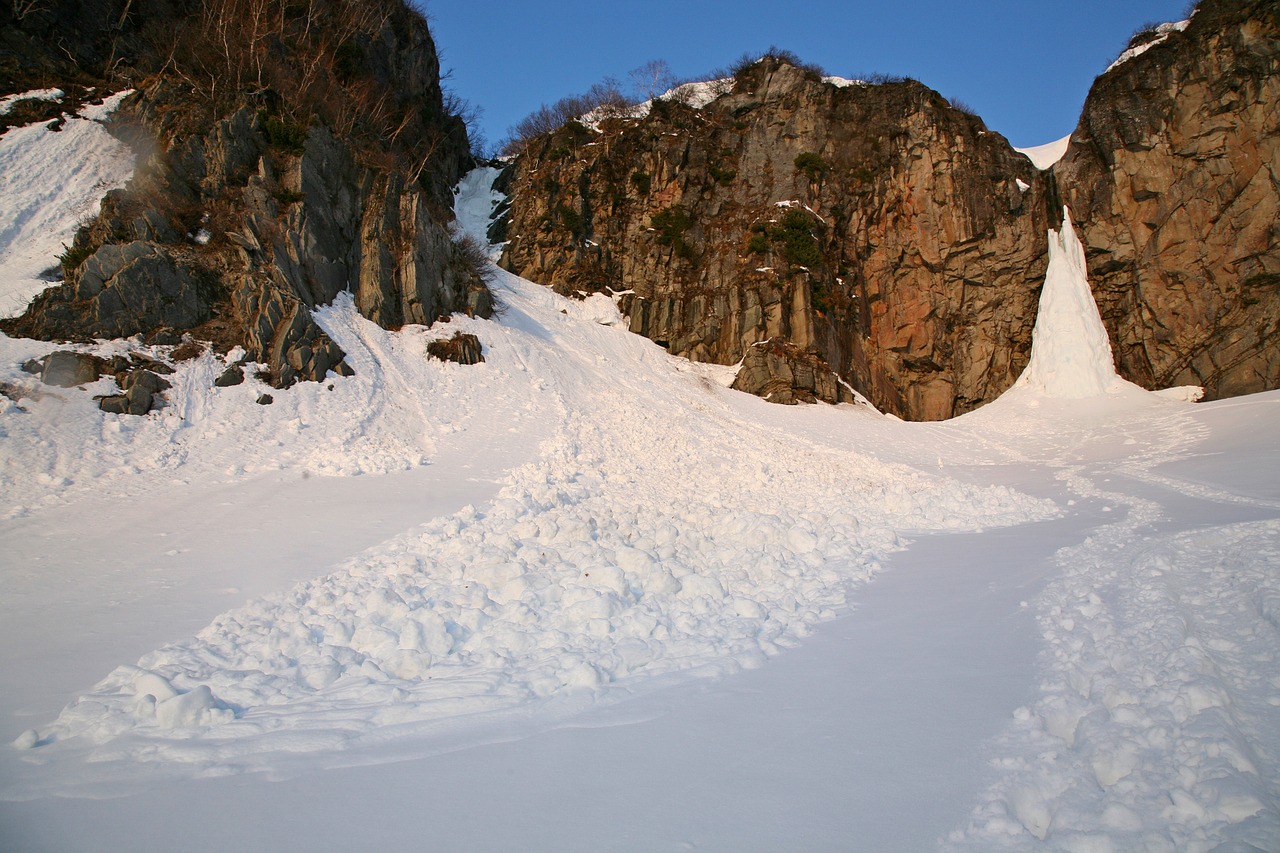 waterfall avalanche volcano free photo