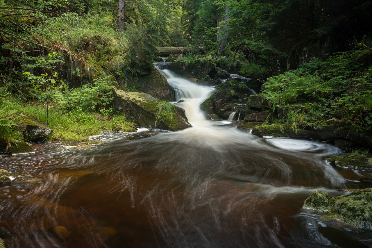 waterfall long exposure bach free photo