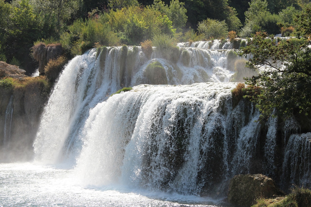 waterfall water croatia free photo