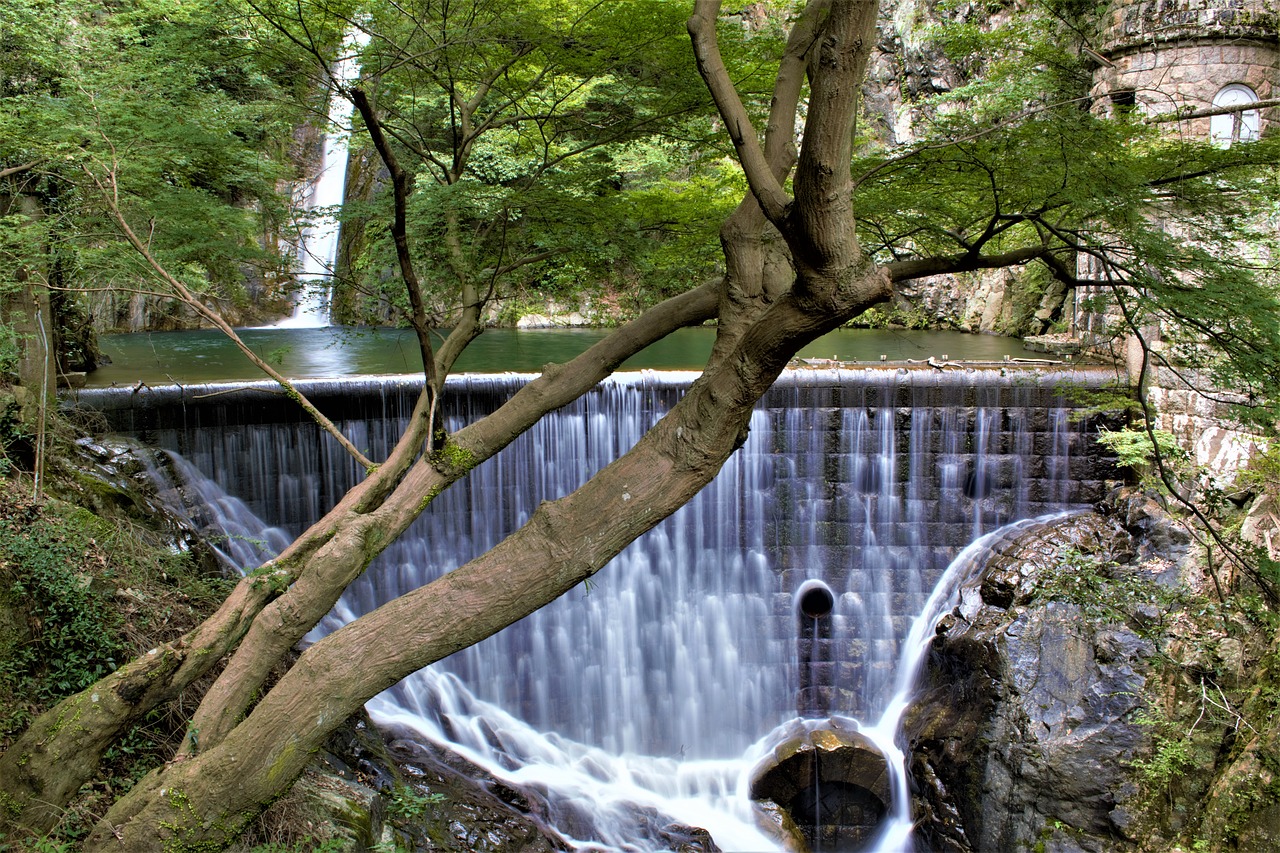 waterfall river water free photo