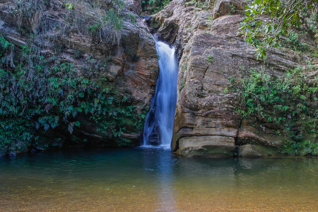 waterfall nature ecotourism free photo