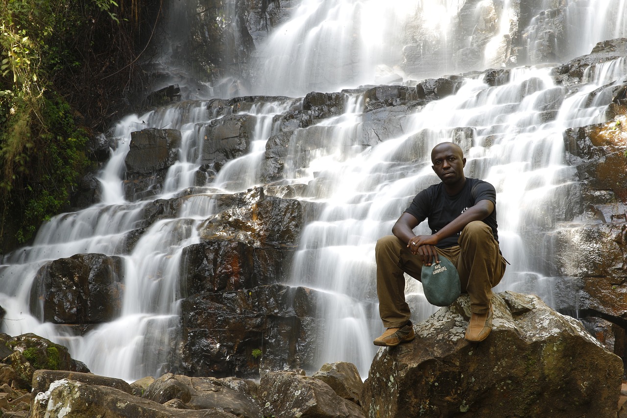 waterfall shanga burundi free photo