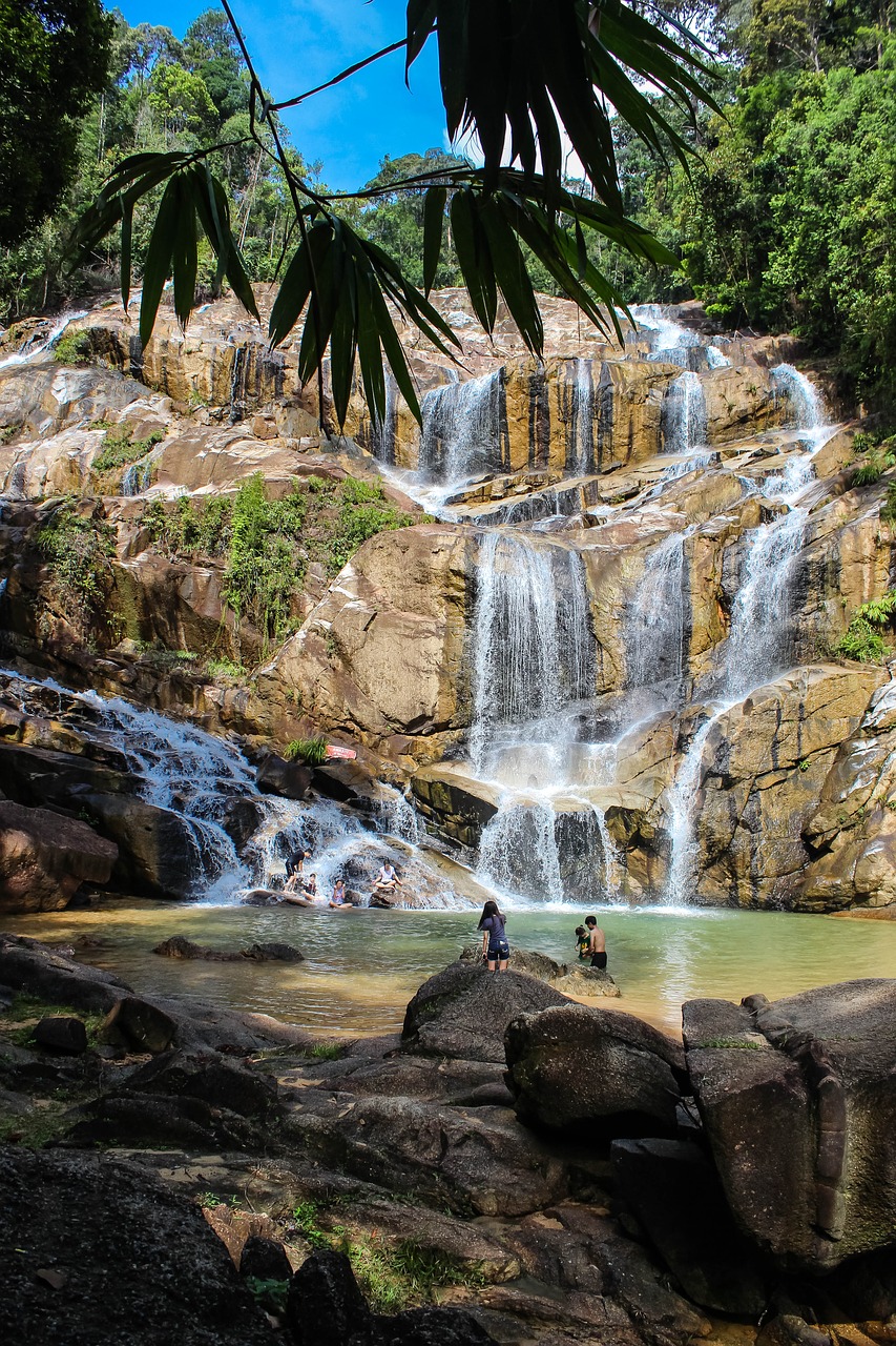 waterfall river malaysia free photo