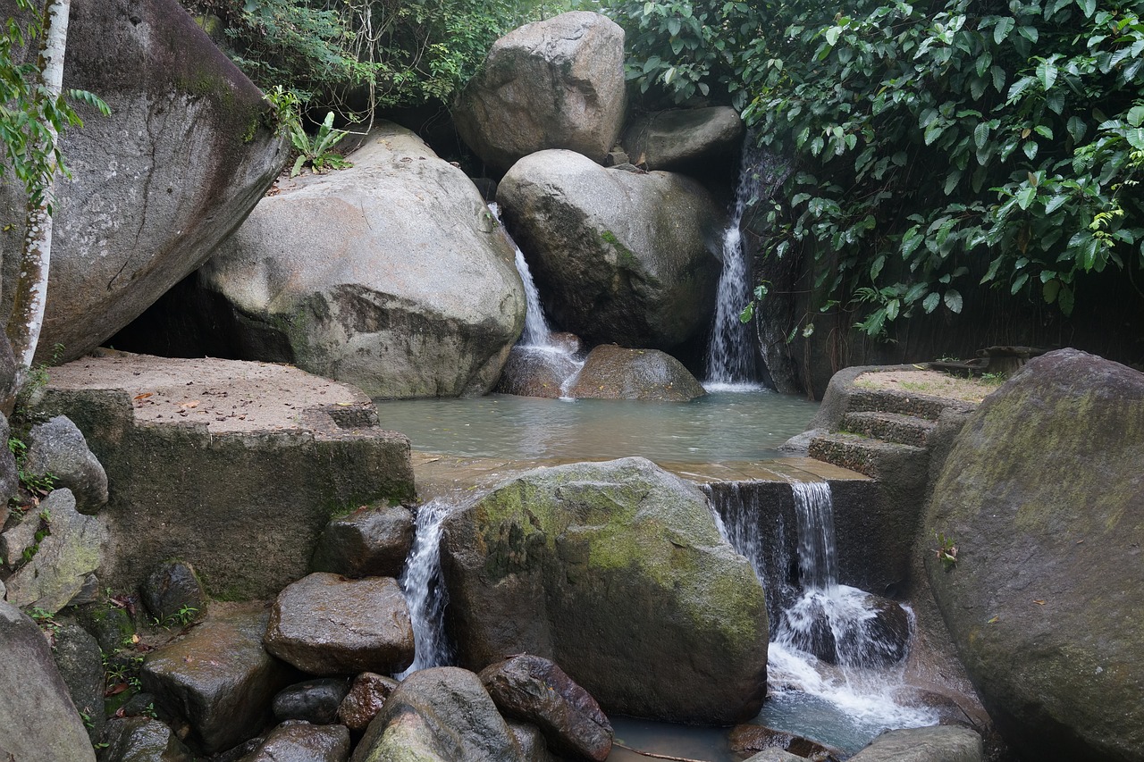 waterfall upstream source free photo