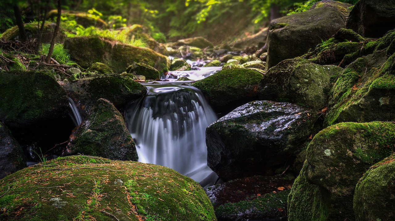 waterfall waters river free photo